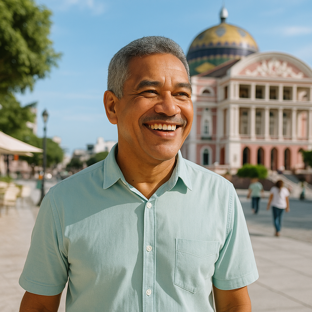 Implantes Dentários: quanto custa? Implantes Dentários: quanto custa? Adulto maduro em momento de confiança e bem-estar, representando a decisão sobre implante dentário
