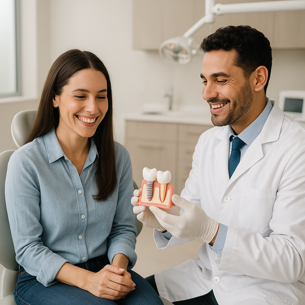 Implante dentário carga imediata: como funciona, vantagens, desvantagens em clínica moderna, mostrando de forma natural se implante dentário carga imediata funciona