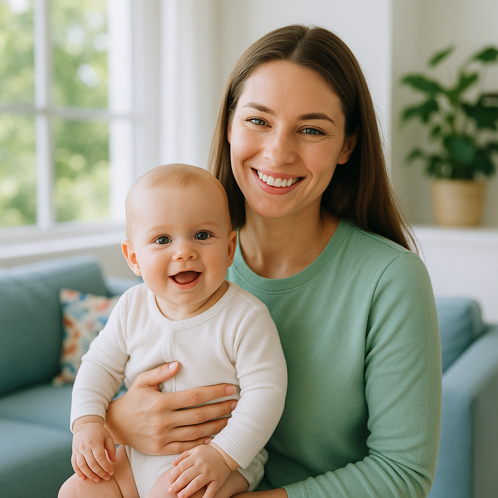 Leite materno causa cárie? Entenda com a Sanmede Leite materno causa cárie? A Sanmede esclarece e dá dicas com imagem de mãe e bebê em momento de cuidado e prevenção da saúde bucal