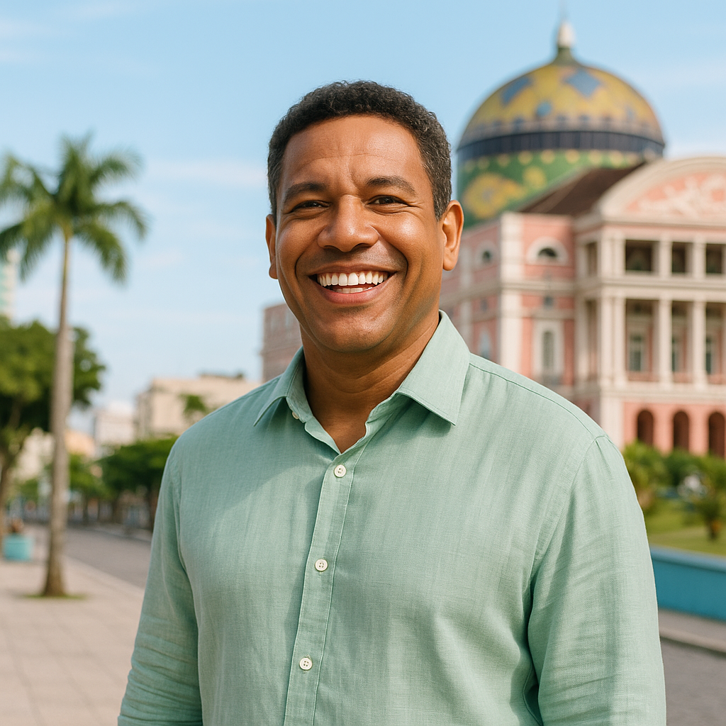 Clareamento dentário em Manaus com segurança Clareamento dentário em Manaus: onde fazer? Imagem editorial de paciente confiante em ambiente moderno, ligada à escolha segura do tratamento.