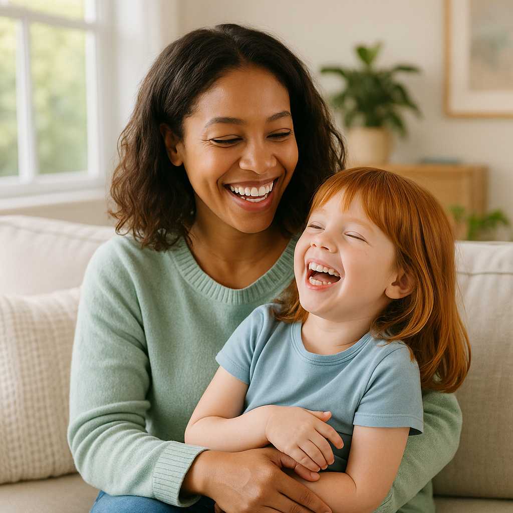 Bruxismo infantil: cuidado e diagnóstico Bruxismo infantil: quais são os sintomas, o diagnóstico e como tratar em cena acolhedora com criança e responsável em contexto de cuidado