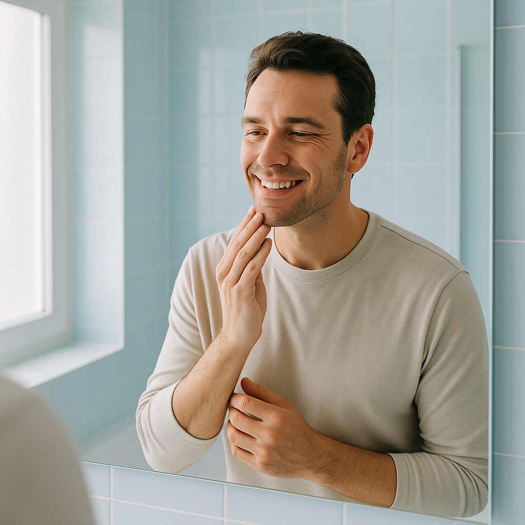 Dentes amarelados: causas e reversão Dentes amarelados: veja o que pode causar e como reverter em cena lifestyle de autocuidado e atenção à estética do sorriso